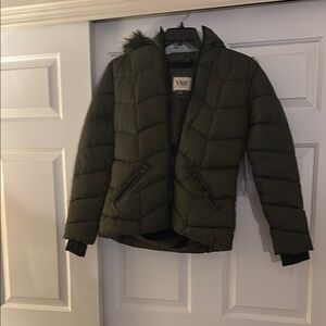 YMI Women's Olive Puffer Jacket